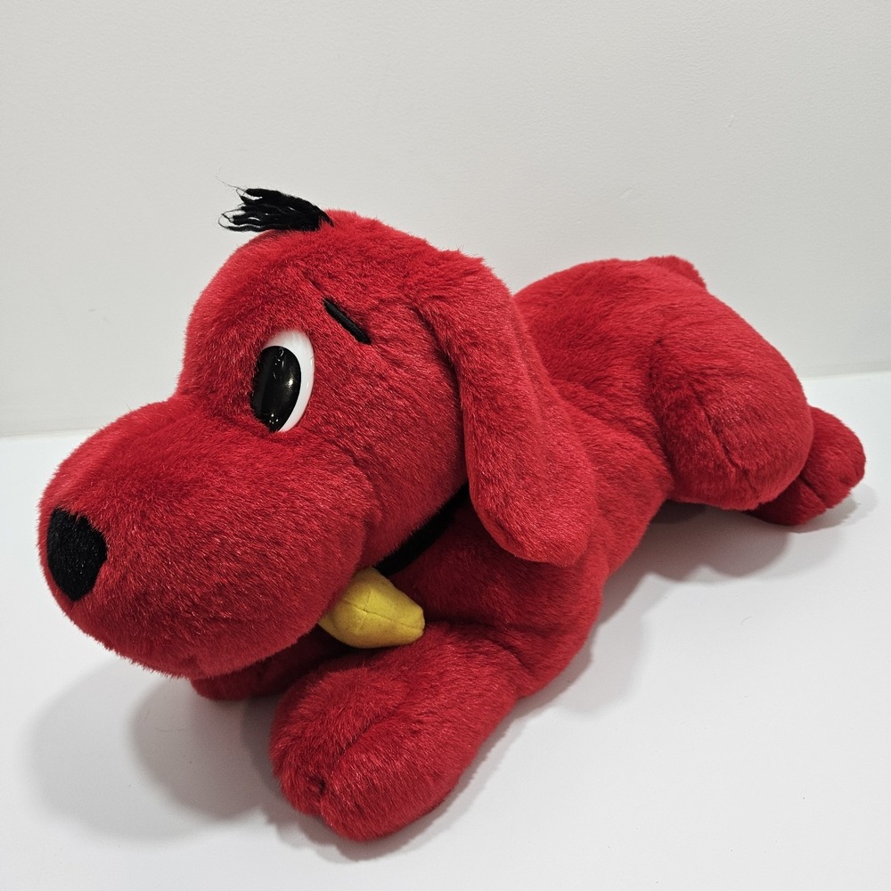Clifford The Big Red Dog Laying Down Soft Plush Stuffed Animal Scholastic 22"